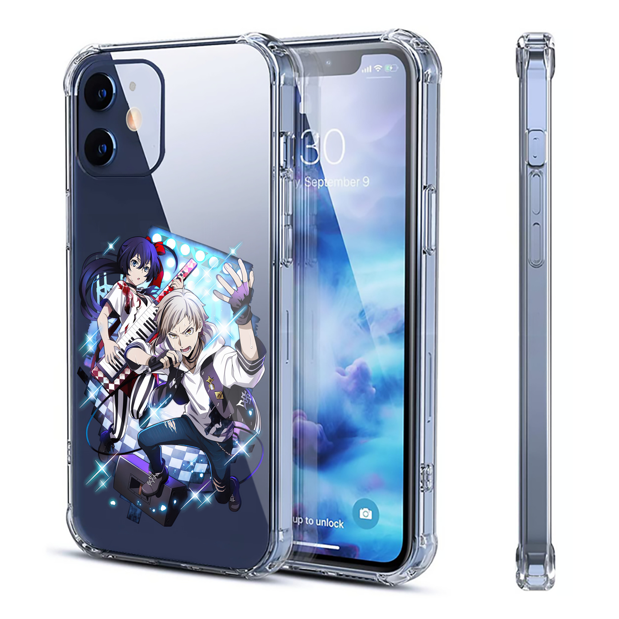 （画像用） 文豪ストレイドッグス Bungo Stray Dogs 【iPhone 12シリーズ対応】透明スマホケース（クリアソフトケース）
